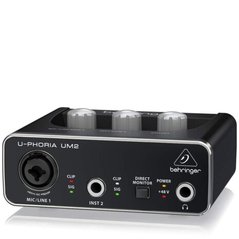Behringer U-PHORIA UM2 2x2 USB Audio Interface 2 Behringer U-PHORIA UM2 2x2 USB Audio Interface