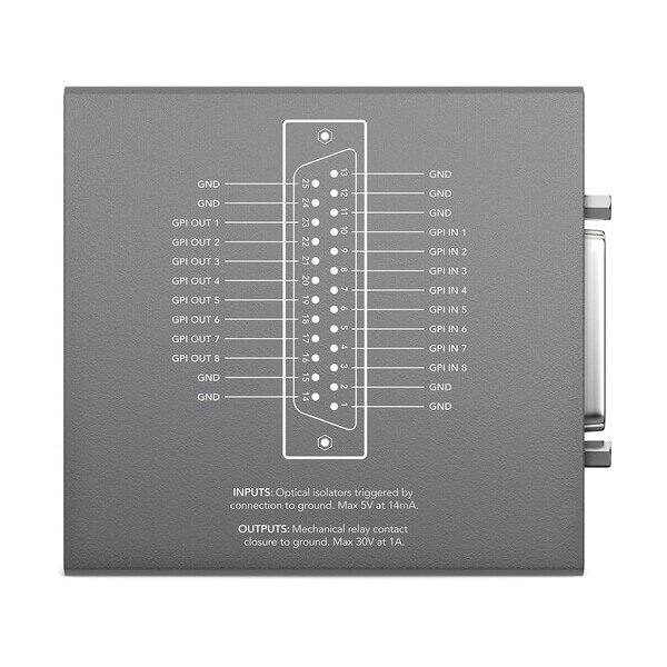 Blackmagic Design GPI & Tally Interface for ATEM Production Switchers 2 Blackmagic Design GPI & Tally Interface for ATEM Production Switchers