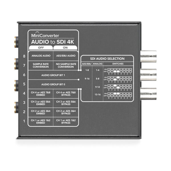 Blackmagic Design Mini Converter Audio to SDI 4K 2 Blackmagic Design Mini Converter Audio to SDI 4K