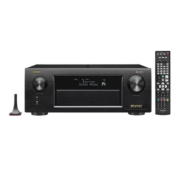 Denon AVRX6400H 11 Denon AVRX6400H 11.2 Channel Full 4K Ultra HD Network AV Receiver HEOS Black, Works Alexa