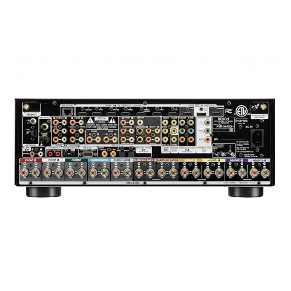 Denon AVRX6400H 11 Denon AVRX6400H 11.2 Channel Full 4K Ultra HD Network AV Receiver HEOS Black, Works Alexa