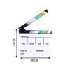 E-Image Professional White Big Clapper Board Slate for Film Video Movie Film Shooting (ECB-04)