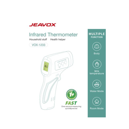 Jeavox Infrared Thermometer Vox -1233 (Non-Contact)