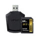 Lexar 2000X Pro SDXC 64GB SD Card with UHS-II Reader