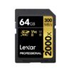 Lexar 2000X Pro SDXC 64GB SD Card with UHS-II Reader