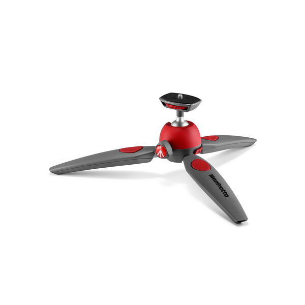 Manfrotto PIXI EVO 2-Section Mini Tripod (Red) 2 Manfrotto PIXI EVO 2-Section Mini Tripod (Red)