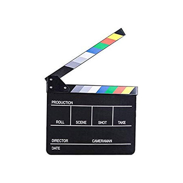 Clapper Board E-Image ECB-02 Black Acrylic With Color