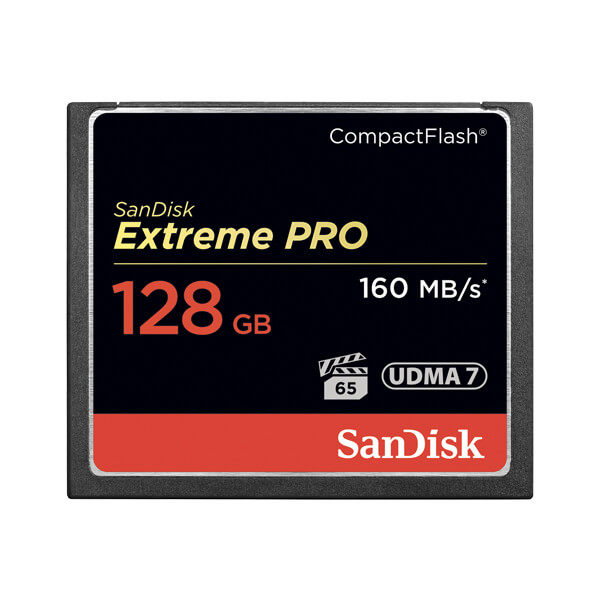 SanDisk Extreme PRO 128GB Compact Flash Memory Card UDMA 7 Speed Up To 160MB/s