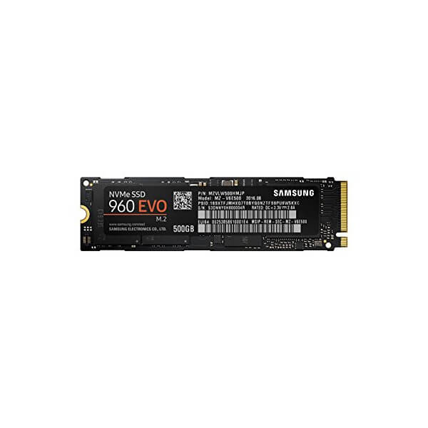 Samsung 960 Evo Series - 500GB PCIe NVMe - M.2 Internal SSD (MZ-V6E500BW)