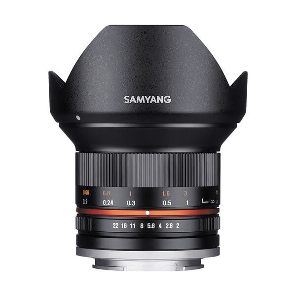Samyang 12mm f/2 Samyang 12mm f/2.0 NCS CS Lens for Sony E-Mount (APS-C) (Black)