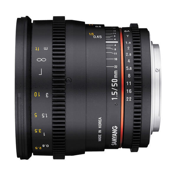 Samyang 50mm T1 Samyang 50mm T1.5 VDSLR AS UMC Lens for Canon EF Mount
