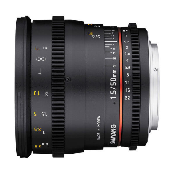Samyang 50mm T1 Samyang 50mm T1.5 VDSLR AS UMC Lens for Nikon F Mount