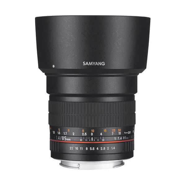 Samyang 85mm f/1.4 Aspherical Lens for Nikon With Focus Confirm Chip
