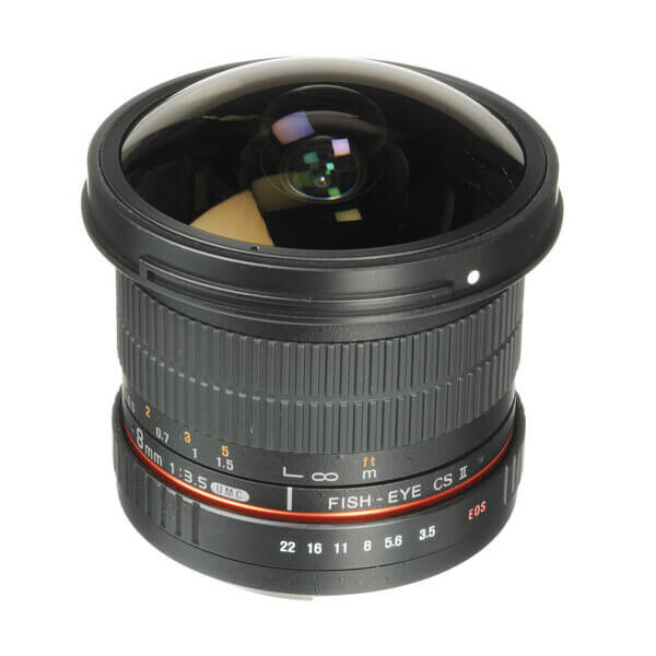 Samyang 8mm f/3 Samyang 8mm f/3.5 HD Fisheye Lens with Removable Hood for Canon