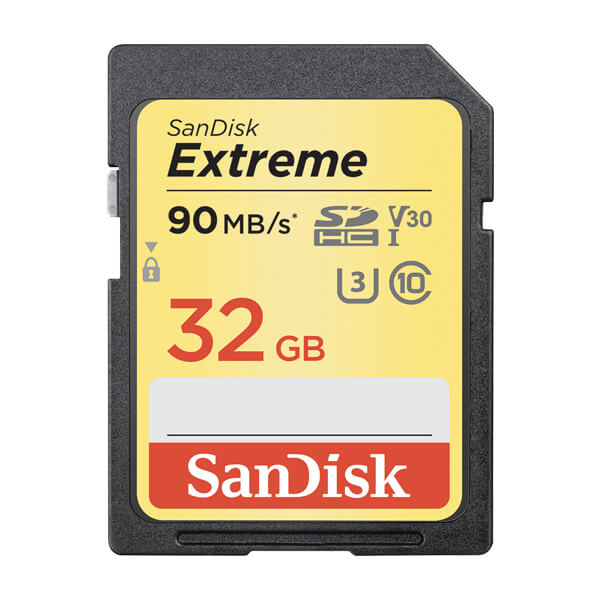 SanDisk Extreme 32GB UHS-I SDHC Memory Card