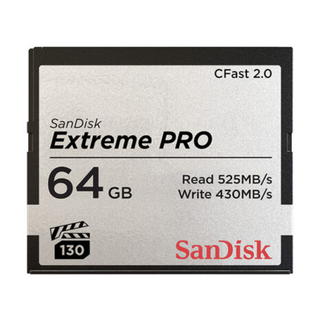 Sandisk 525MB/s CFast 64GB Card