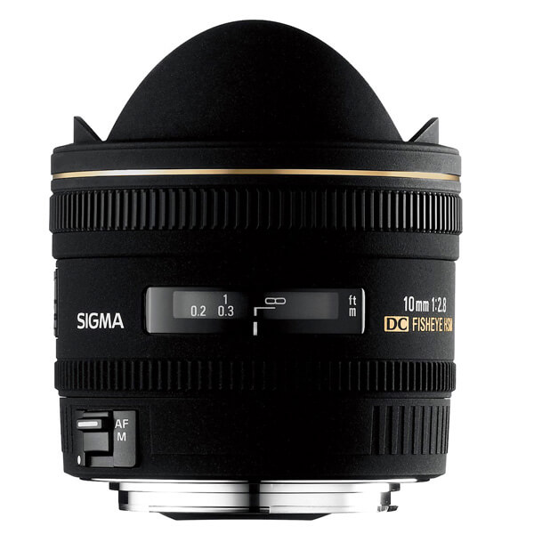 Sigma 10mm F2.8 EX DC Fisheye HSM lens