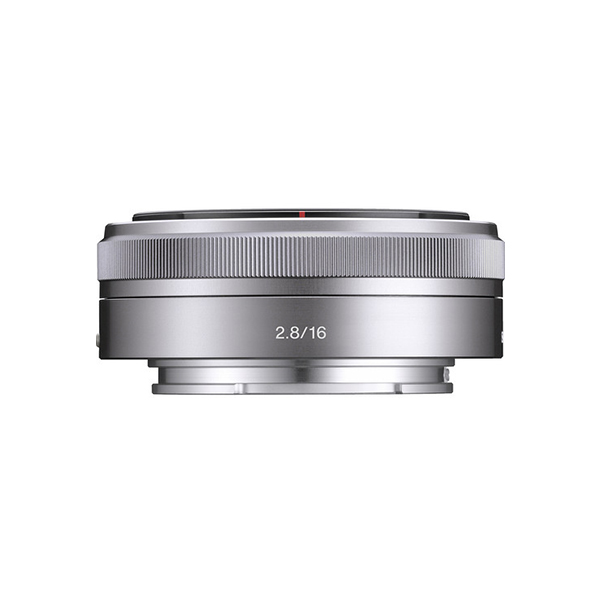Sony E-Mount SEL16F28 16mm f/2.8 Wide-Angle Alpha E-Mount Lens (Silver)
