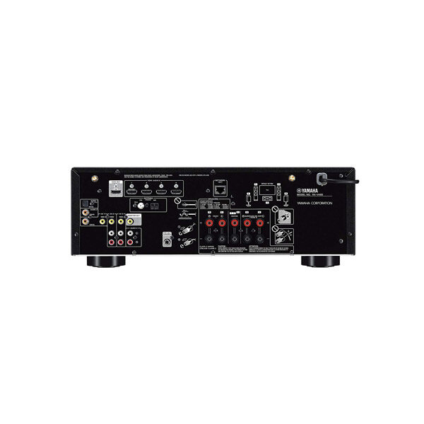 Yamaha RX-V 485 5 Yamaha RX-V 485 5.1 AV Receiver with MusicCast (Dolby Audio, DTS-HD, Bluetooth, Wi-Fi, AirPlay, 4K Ultra, MusicCast Surround, 115 Watts @ 8 Ohms)
