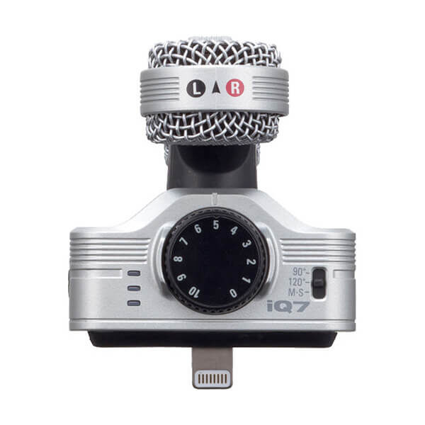 Zoom Mid-Side Stereo Microphone for iOS Devices with Lightning Connector - iQ7 1 Zoom Mid-Side Stereo Microphone for iOS Devices with Lightning Connector - iQ7
