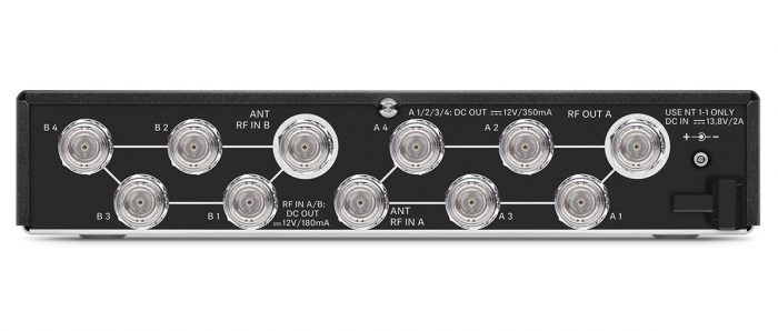 Sennheiser ASA 214-UHF Active Antenna Splitter with DC Power Distribution and NT 1-1 Power Supply
