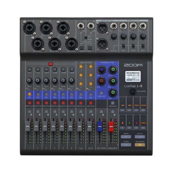 Zoom LiveTrak L 8 Portable 8 Channel Digital Mixer and Multitrack Recorder Online Buy Mumbai India 2 Zoom LiveTrak L 8 Portable 8 Channel Digital Mixer and Multitrack Recorder Online Buy Mumbai India 2