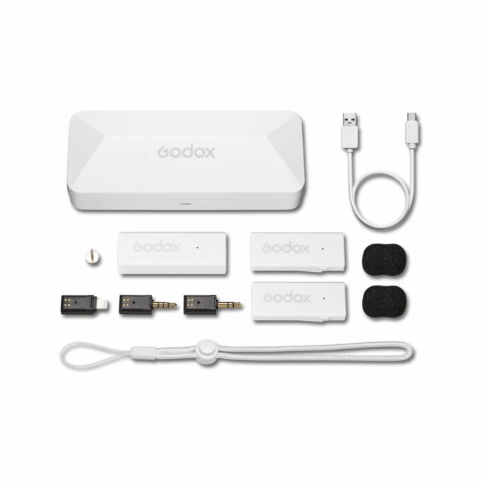 Godox MoveLink Mini LT 2 Person Wireless Microphone System Cloud White Online Buy India 07