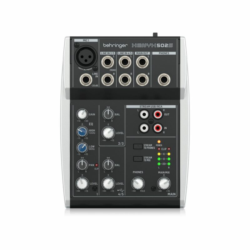Behringer XENYX 502S Analog 5 Input Mixer with USB Streaming Interface Online Buy India 01