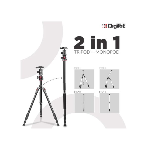 Digitek DTR 520 BH Aluminum Tripod Cum Monopod with Swivel Pan Head Online Buy India 04 Digitek DTR 520 BH Aluminum Tripod Cum Monopod with Swivel Pan Head Online Buy India 04