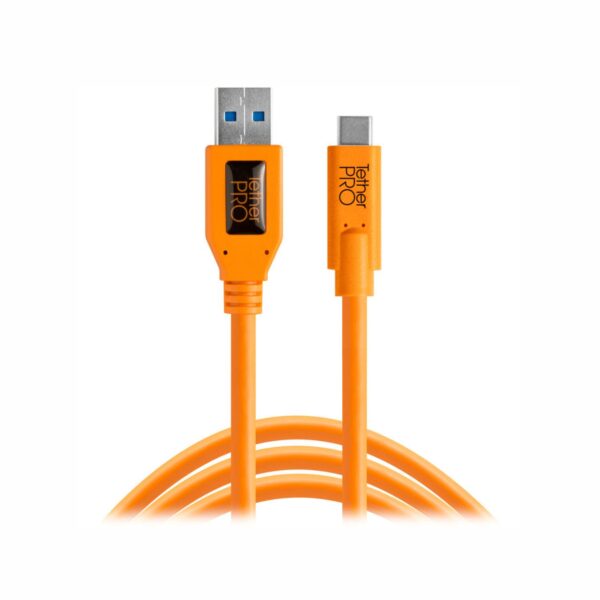 Tether Tools TetherPro USB Type C Male to USB 3.0 Type A Male Cable (15', Orange) Online Buy India 01 Tether Tools TetherPro USB Type C Male to USB 3.0 Type A Male Cable (15', Orange) Online Buy India 01