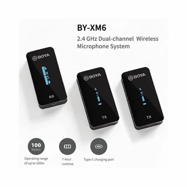 Boya BY XM6 S2 2.4GHz Dual Wireless Lavalier Microphone Online Buy India 02 Boya BY XM6 S2 2.4GHz Dual Wireless Lavalier Microphone Online Buy India 02