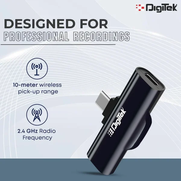 Digitek DWM 001 Wireless Microphone & Receiver with Type C Online Buy India 03 Digitek DWM 001 Wireless Microphone & Receiver with Type C Online Buy India 03