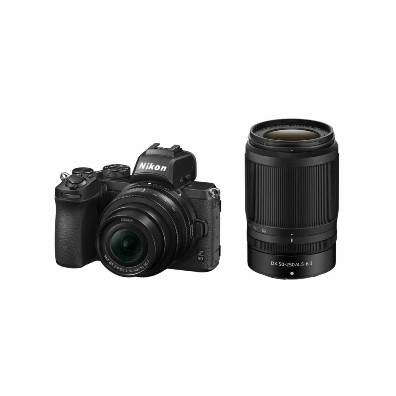 Nikon Z50 Mirrorless Camera with 16 50mm and 50 250mm Lenses Online Buy India 01