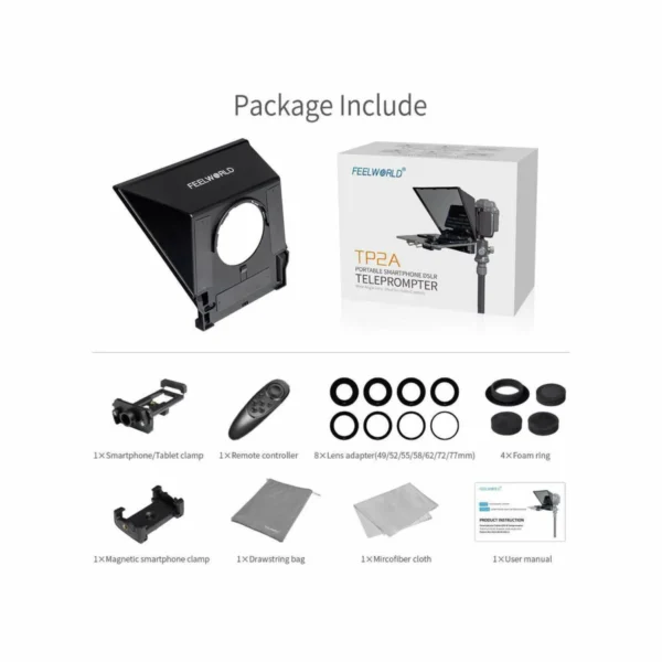 FeelWorld TP2A Portable Teleprompter for Smartphone DSLR Online Buy India 02 FeelWorld TP2A Portable Teleprompter for Smartphone DSLR Online Buy India 02