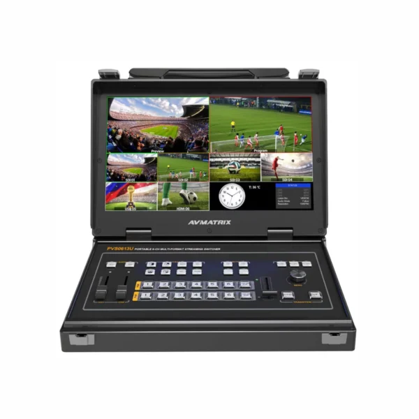 AVMatrix PVS0613U Portable 6 Ch SDIHDMI Multi Format Streaming Switcher online buy India 01