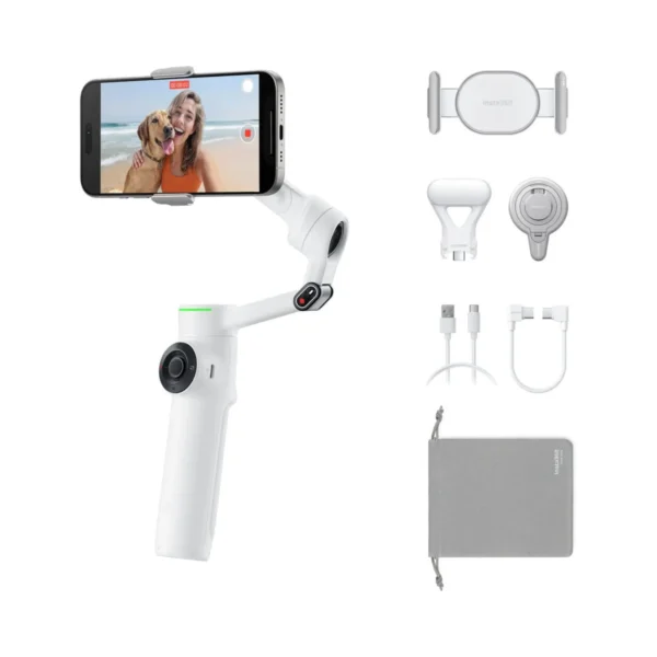 Insta360 Flow 2 Pro Smartphone Gimbal Stabilizer Creator Bundle (Gray) Online Buy India 01