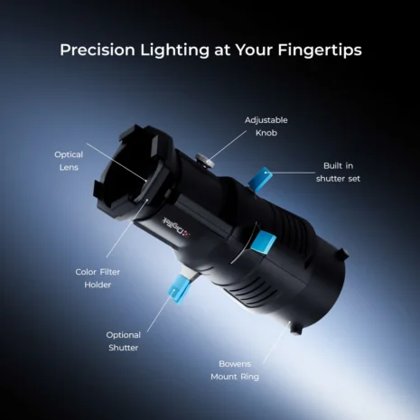 Digitek CineSpot Optical Snoot Kit DS‑220 8 Digitek CineSpot Optical Snoot Kit DS‑220 8
