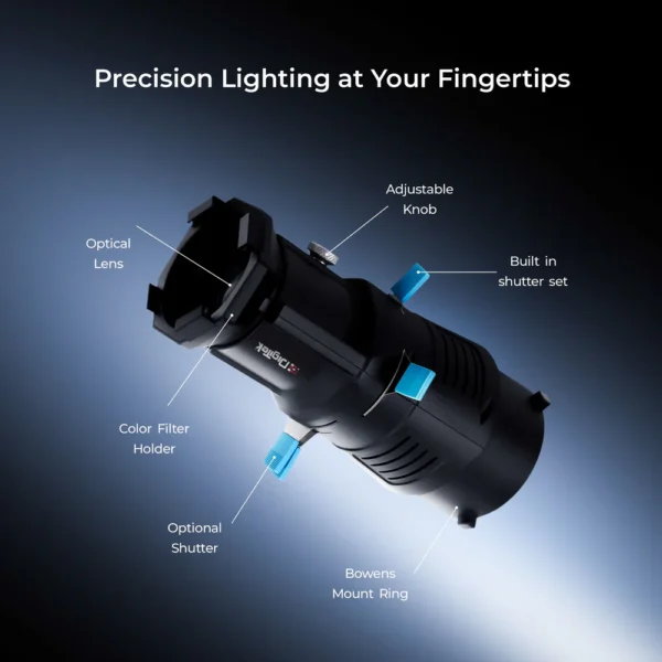 Digitek CineSpot Optical Snoot Kit DS‑220 8 Digitek CineSpot Optical Snoot Kit DS‑220 8