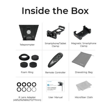 Digitek DTP‑008 8 Inch Teleprompter in Mumbai India (3) Digitek DTP‑008 8 Inch Teleprompter in Mumbai India (3)