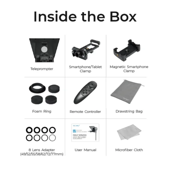 Digitek DTP‑008 8 Inch Teleprompter in Mumbai India (3) Digitek DTP‑008 8 Inch Teleprompter in Mumbai India (3)