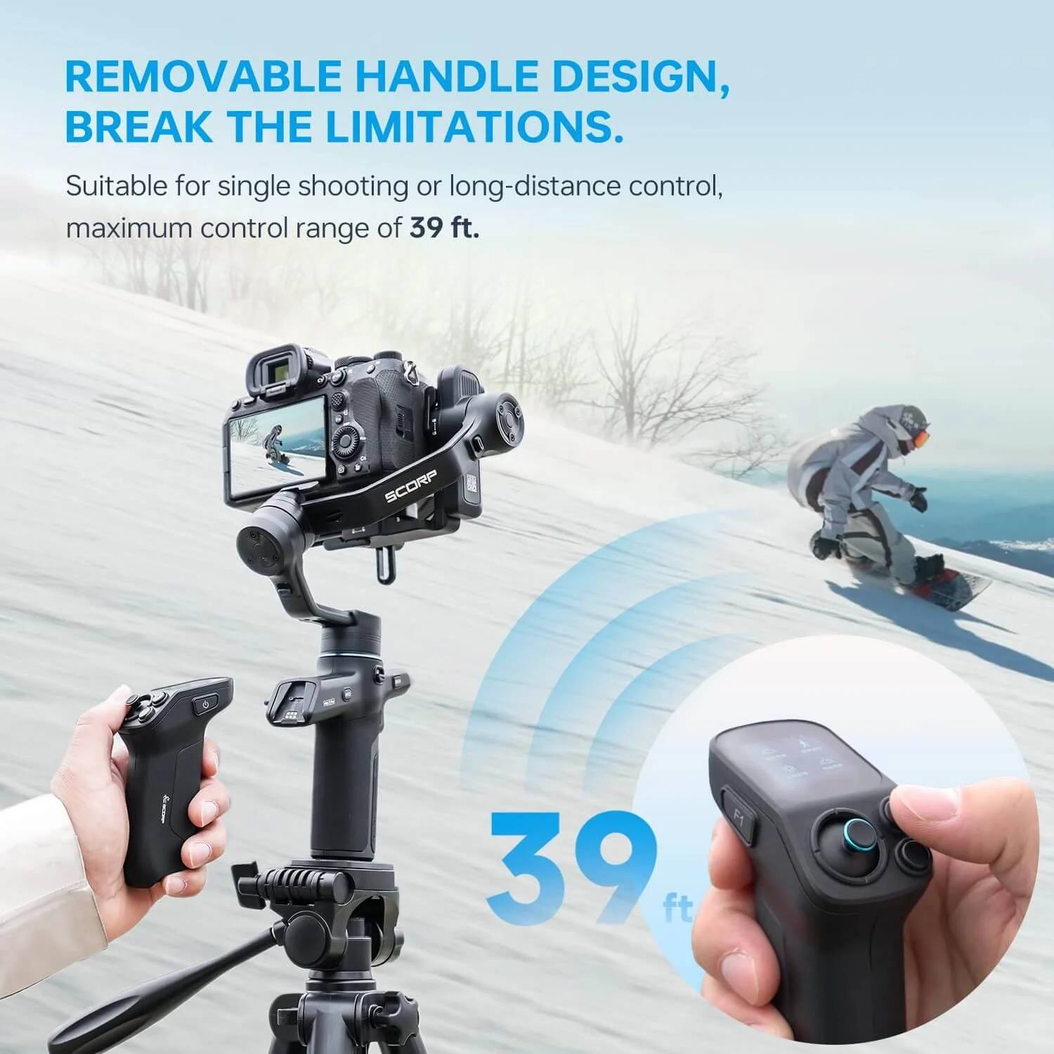 FeiyuTech SCORP Mini 3 PRO All in One 3 Axis Camera Gimbal Stabilizer India (2)