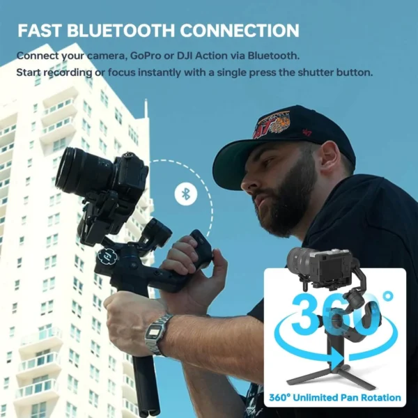 FeiyuTech SCORP Mini 3 PRO All in One 3 Axis Camera Gimbal Stabilizer India (5) FeiyuTech SCORP Mini 3 PRO All in One 3 Axis Camera Gimbal Stabilizer India (5)