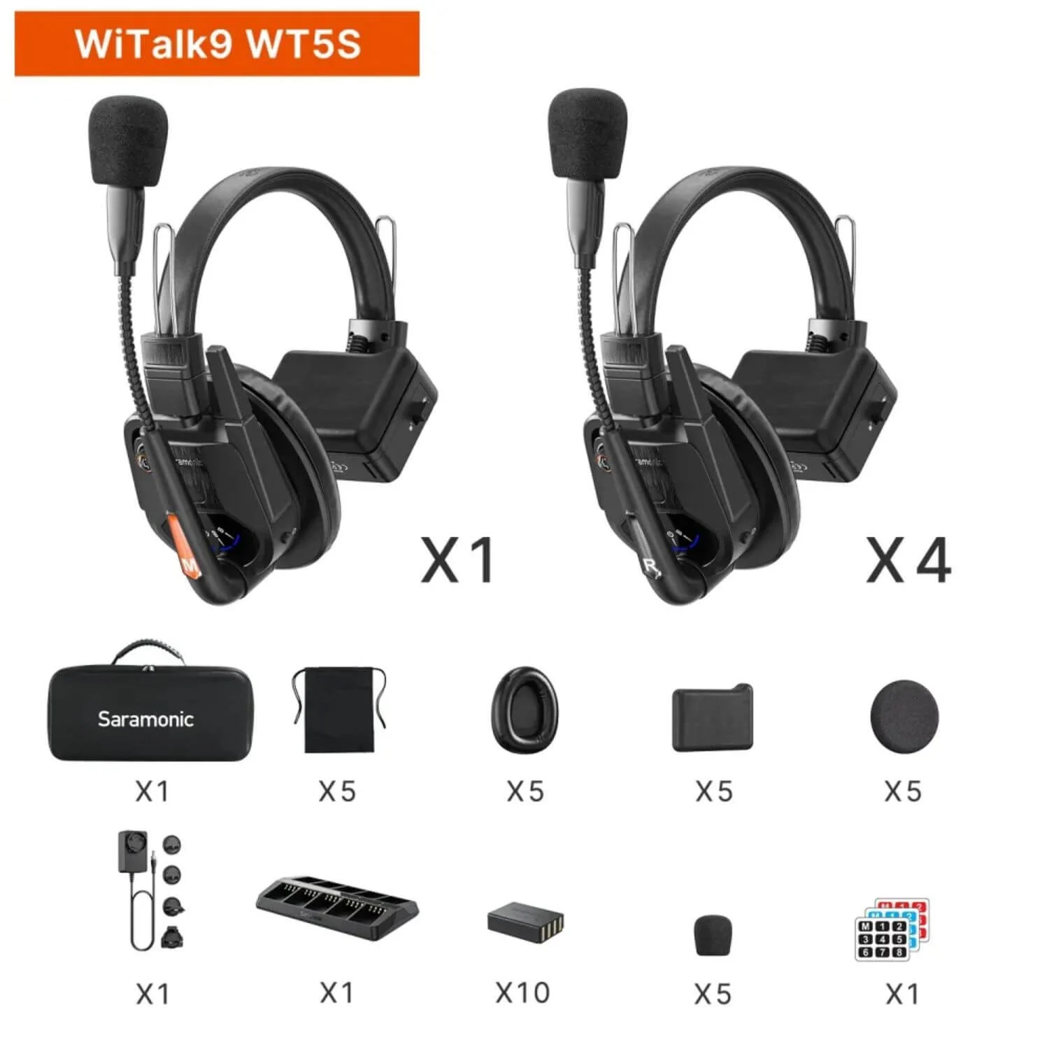WiTalk9 System Full duplex Wireless Intercom Headset System in Mumbai India (1)
