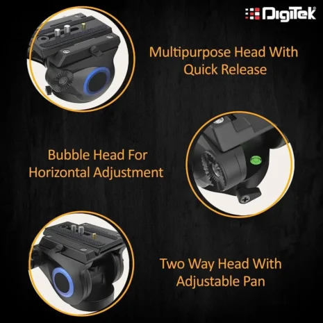 Digitek DPVH 110 Professional Fluid Video Head – 2 Way Pan Head for Tripods & Monopods Mumbai India 2 Digitek DPVH 110 Professional Fluid Video Head – 2 Way Pan Head for Tripods & Monopods Mumbai India 2