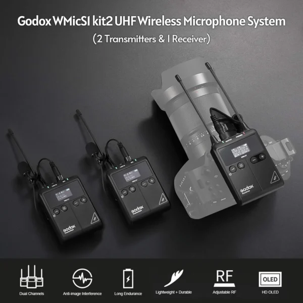 GODOX WMicS1 Kit 2 Mic in Mumbai India (4) GODOX WMicS1 Kit 2 Mic in Mumbai India (4)