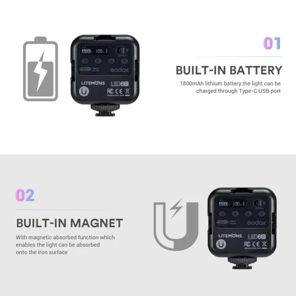 Godox LITEMONS LED6R RGB Pocket LED Video Light in Mumbai India (4) Godox LITEMONS LED6R RGB Pocket LED Video Light in Mumbai India (4)