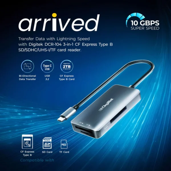 Digitek DCR 104 CFB 2 in 2 CFexpress Type B and SDXC Card Reader in Mumbai India (2) Digitek DCR 104 CFB 2 in 2 CFexpress Type B and SDXC Card Reader in Mumbai India (2)