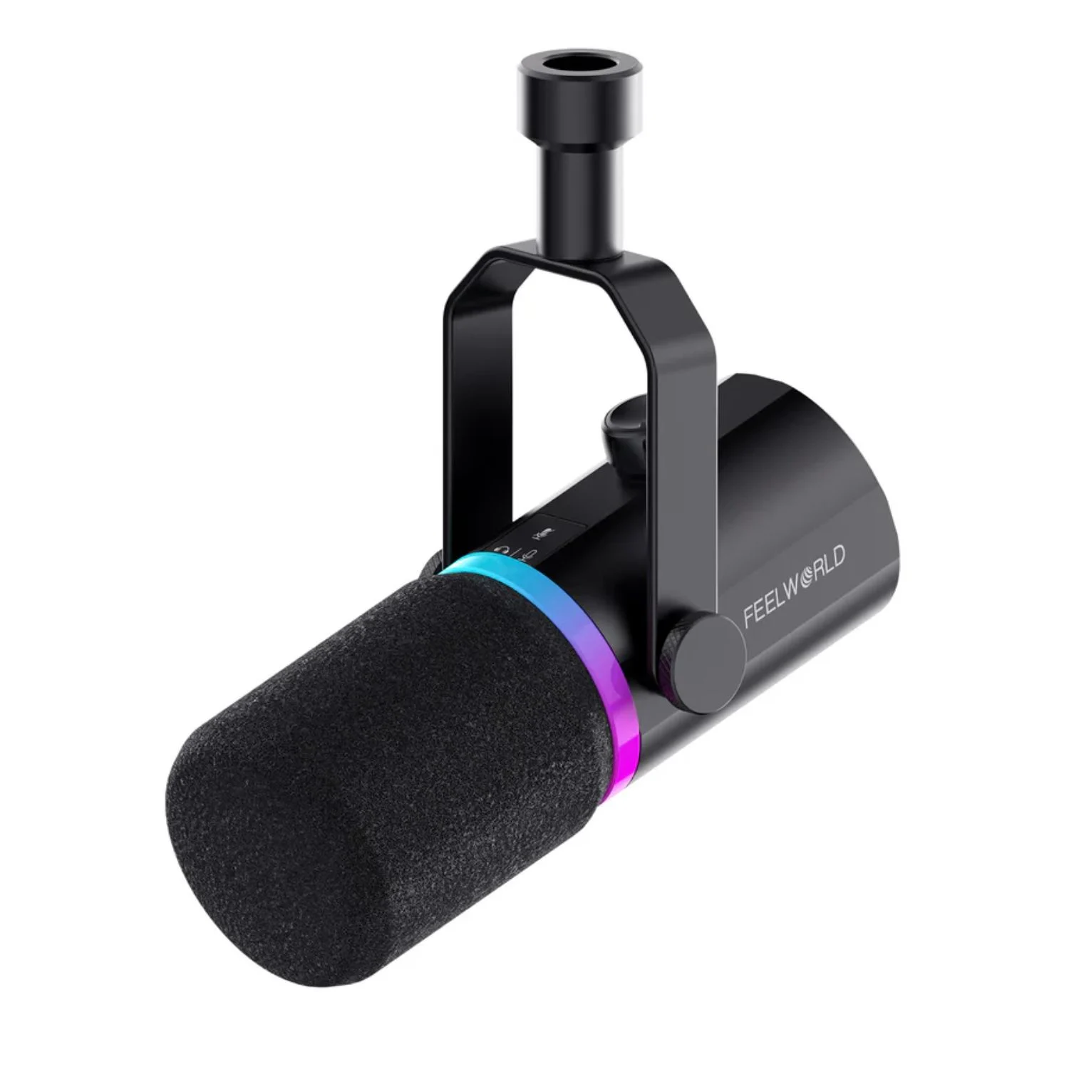 FEELWORLD PM1 XLR USB Dynamic Microphone with Desktop Stand for Podcast (1)