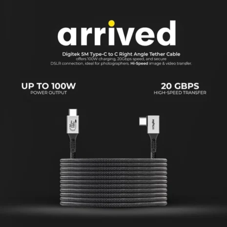 DigiTek DC 5M TC2C C To C Tether Cable Right Angle Online Buy in India 2 DigiTek DC 5M TC2C C To C Tether Cable Right Angle Online Buy in India 2