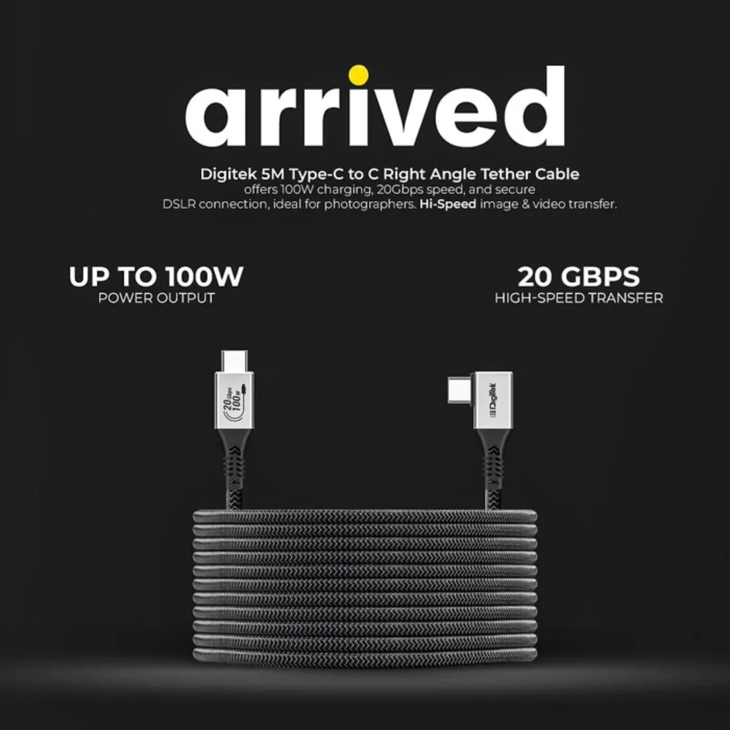 DigiTek DC 5M TC2C C To C Tether Cable Right Angle Online Buy in India 2 DigiTek DC 5M TC2C C To C Tether Cable Right Angle Online Buy in India 2